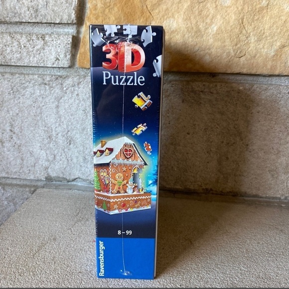 Ravensburger 3-D Gingerbread House Jigsaw Puzzle w/ LED Lights - Picture 2 of 3